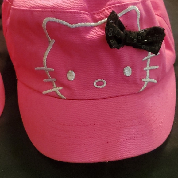 2 Vintage Hello Kitty Little Girl Hats! Size 4-16 - Picture 3 of 10
